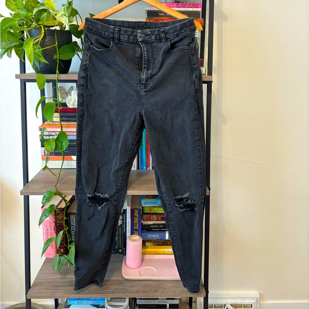 AE Next Level Stretch Skinny Jeans with Distressed Detail